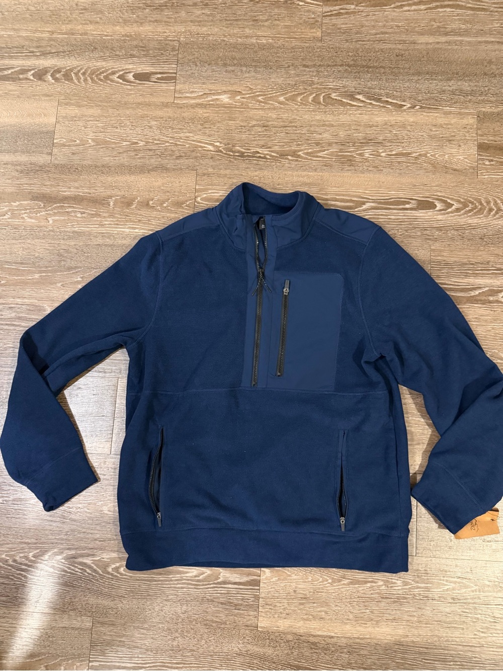 Unipro Men's Navy Half-Zip Sweater Pullover